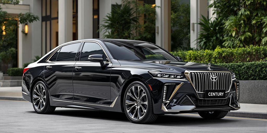 The 2025 Toyota Century luxury sedan showcasing its elegant design and premium craftsmanship